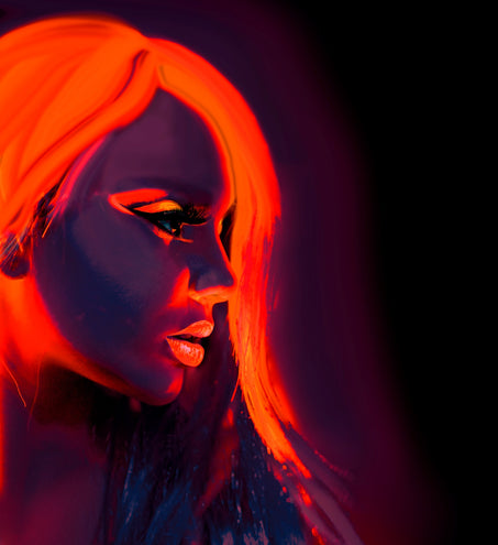 Widmann SRL Neon schmink oranje in tube