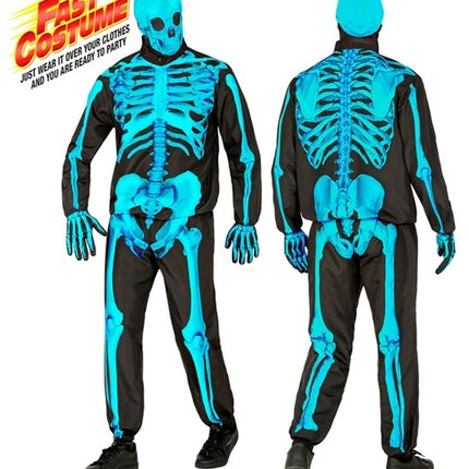 Widmann SRL Neon skelet kostuum Harry
