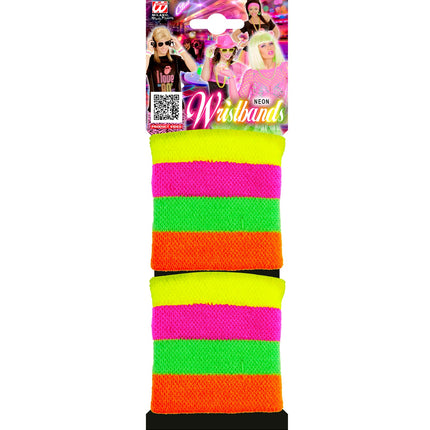 Widmann SRL Neon zweetbanden meerkleurig