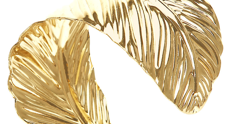 Widmann SRL Nep gouden blad armband