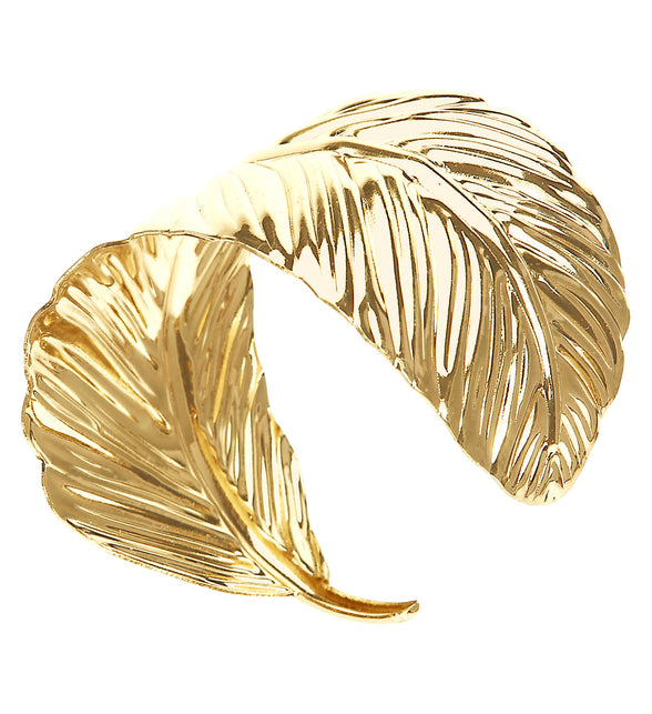 Widmann SRL Nep gouden blad armband