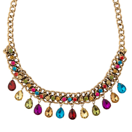 Widmann SRL Nep gouden halsketting met steentjes