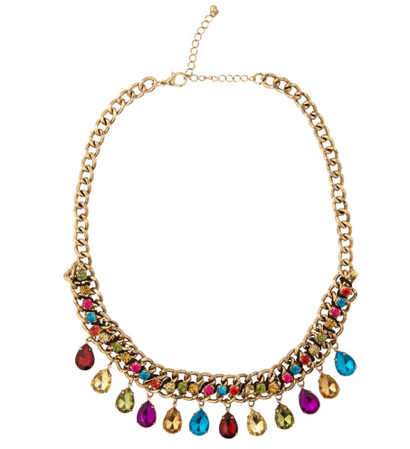 Widmann SRL Nep gouden halsketting met steentjes