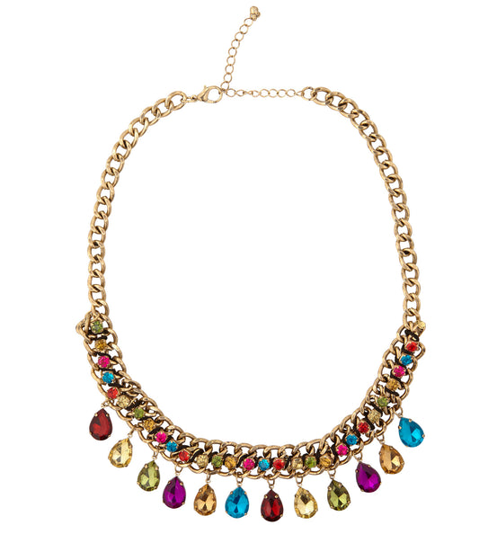 Widmann SRL Nep gouden halsketting met steentjes