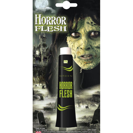 Widmann SRL Nep huid groen latex heks zombie