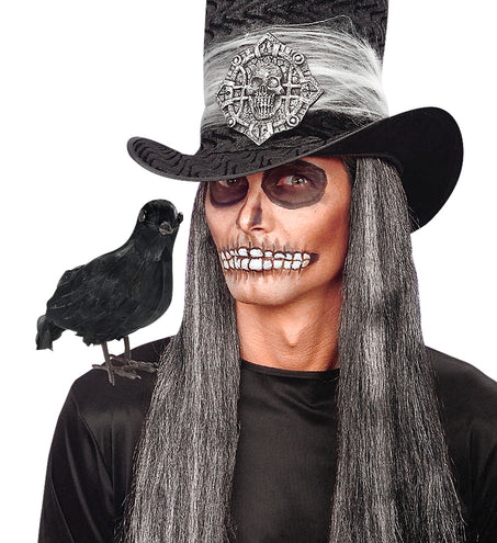 Widmann SRL Nep kraai zwart decoratief