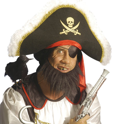 Widmann SRL Nep kraai zwart decoratief