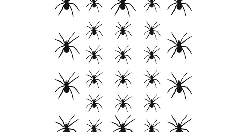 Widmann SRL Nep plak tattoo spinnen 32 stuks