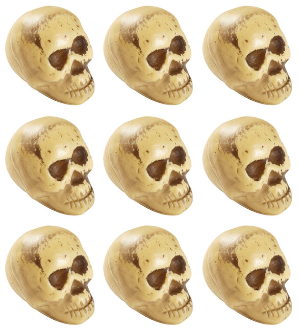 Widmann SRL Nep schedels halloween 8 stuks