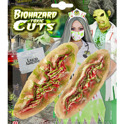 Widmann SRL Nep snijwond radioactief zombie