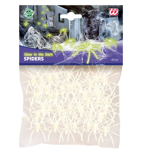 Widmann SRL Nep spinnen glow in the dark 42 stuks