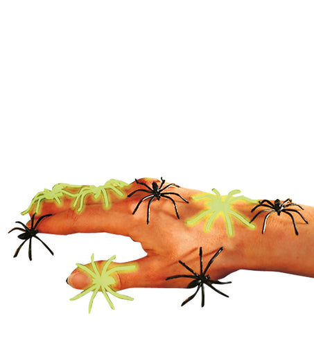 Widmann SRL Nep spinnen glow in the dark 6 stuks