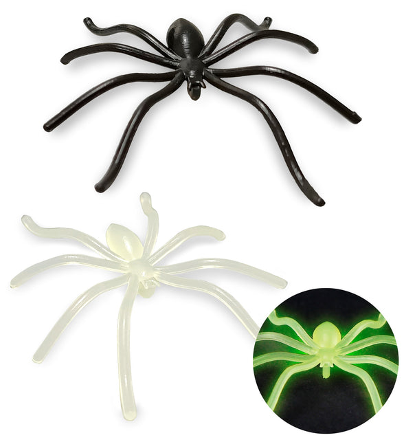 Widmann SRL Nep spinnen glow in the dark 6 stuks