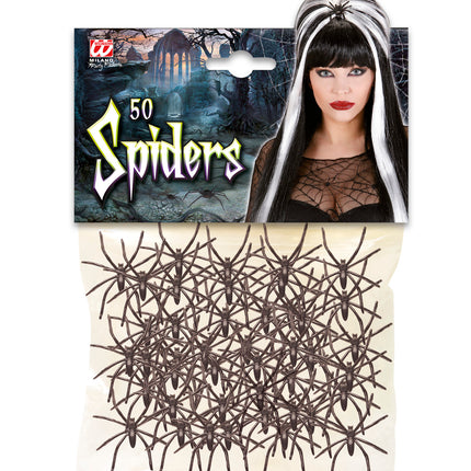 Widmann SRL Nep spinnen zakje 50 stuks