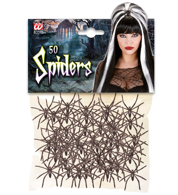 Widmann SRL Nep spinnen zakje 50 stuks