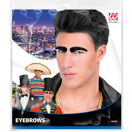 Widmann SRL Nep wenkbrauwen zwart