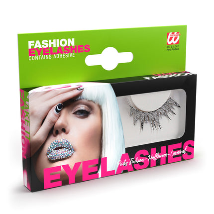 Widmann SRL Nepwimpers glitter zilver