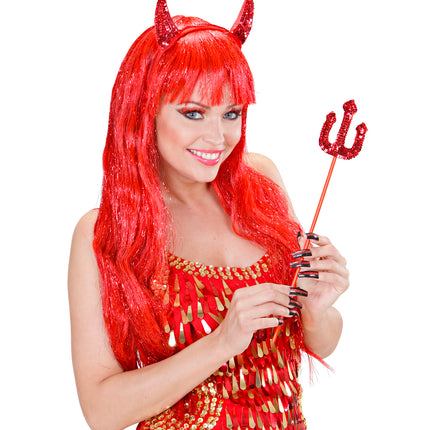 Widmann SRL Nepwimpers rood met nepnagels