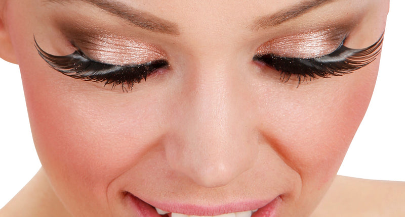 Widmann SRL Nepwimpers zwart met lange punten vleugels