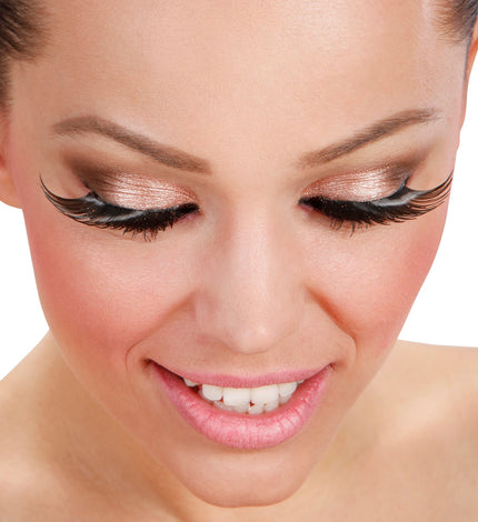 Widmann SRL Nepwimpers zwart met lange punten vleugels