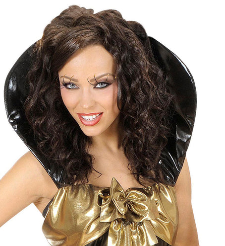 Widmann SRL Nepwimpers zwarte lang gouden punten