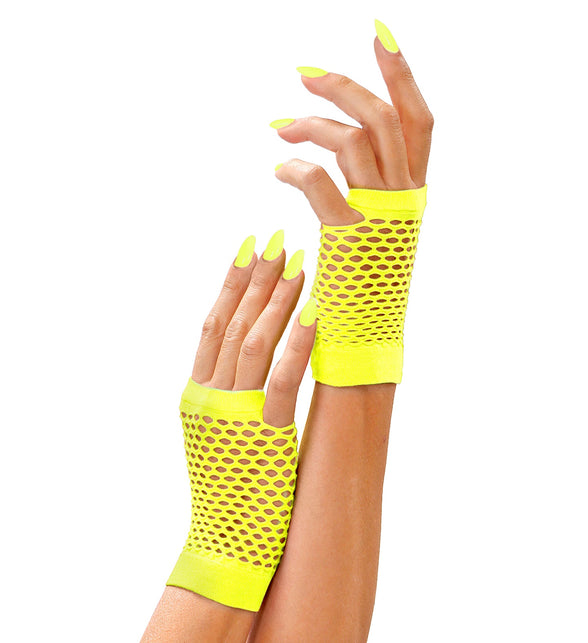 Widmann SRL Net handschoenen neon geel