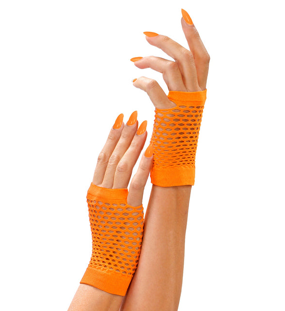 Widmann SRL Net handschoenen neon oranje