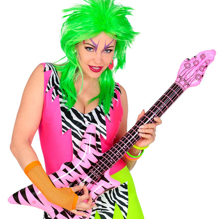 Widmann SRL Net handschoenen neon oranje lang