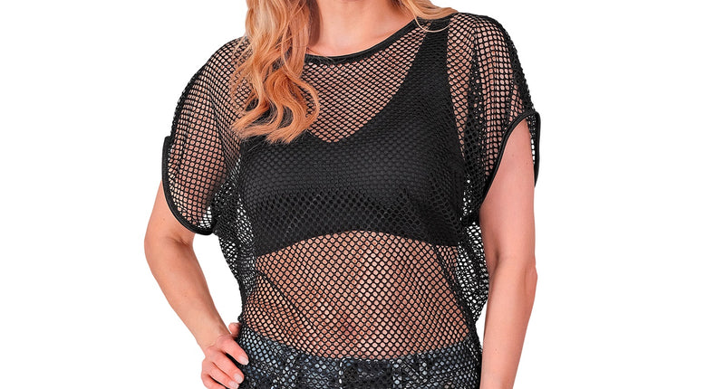 Widmann SRL Net t-shirt zwart