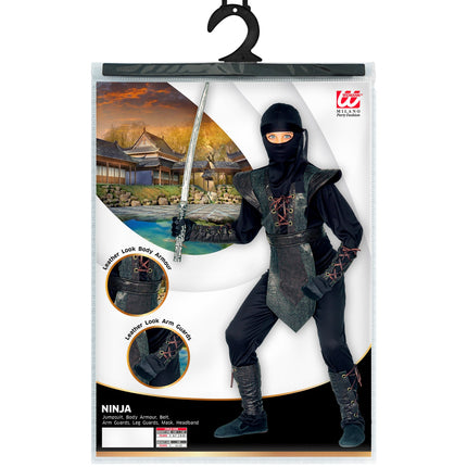 Widmann SRL Ninja kostuum zwart Hosin kind