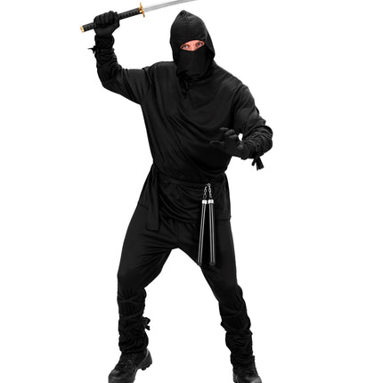 Widmann SRL Ninja pak Sven zwart volwassenen