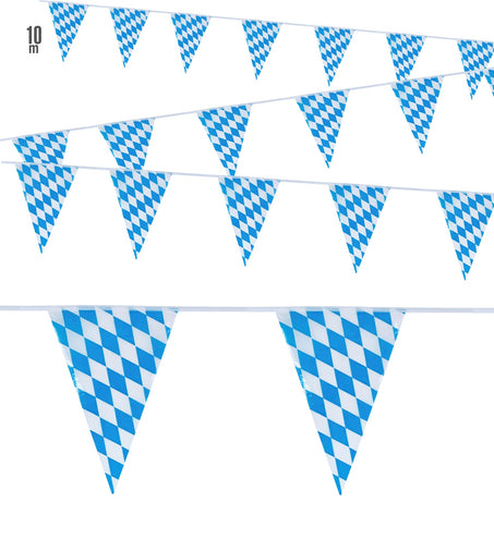 Widmann SRL Oktoberfest vlaggenlijn geblokt