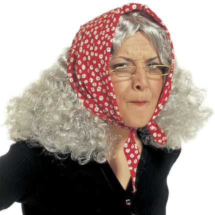 Widmann SRL Oma pruik met bandana