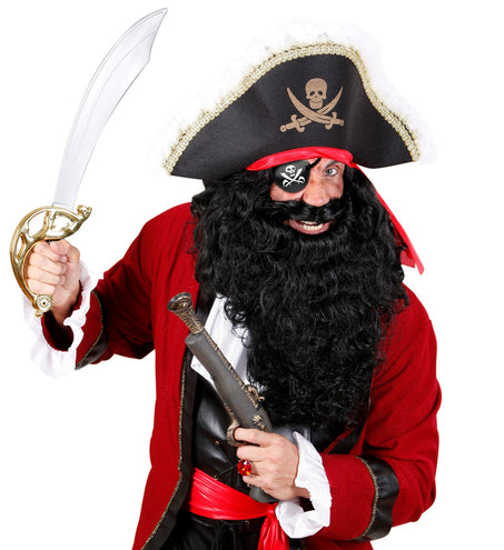 Widmann SRL Ooglapje piraat met doodshoofd