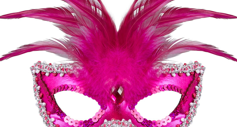 Widmann SRL Oogmasker Barones Metalic Rose