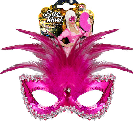 Widmann SRL Oogmasker Barones Metalic Rose
