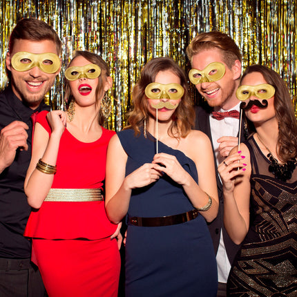 Widmann SRL Oogmasker goud Fiesta