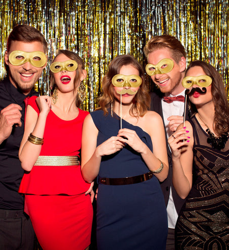 Widmann SRL Oogmasker goud Fiesta