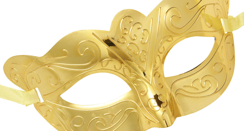 Widmann SRL Oogmasker metallic goud