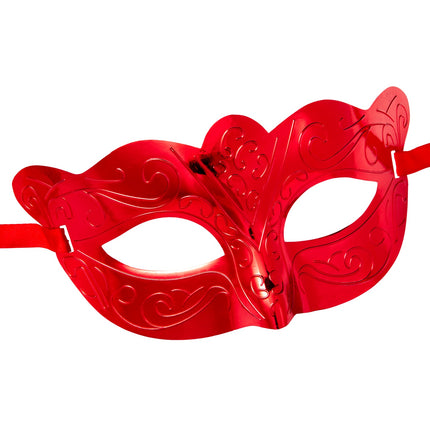 Widmann SRL Oogmasker metallic rood