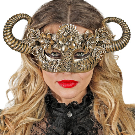 Widmann SRL Oogmasker Ram goud luxe