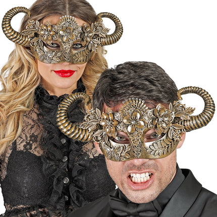 Widmann SRL Oogmasker Ram goud luxe