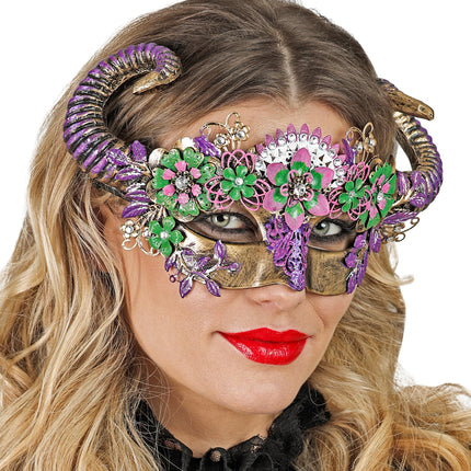 Widmann SRL Oogmasker Ram met bloemen luxe