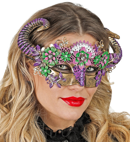 Widmann SRL Oogmasker Ram met bloemen luxe