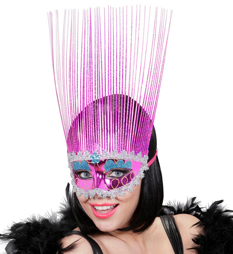 Widmann SRL oogmasker rose met lange punten