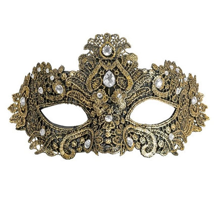 Widmann SRL Oogmasker theater goud Bente