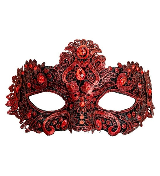 Widmann SRL Oogmasker theater rood Lynn
