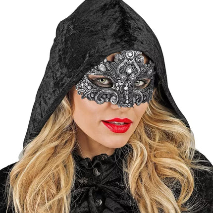 Widmann SRL Oogmasker theater zilver Jesse