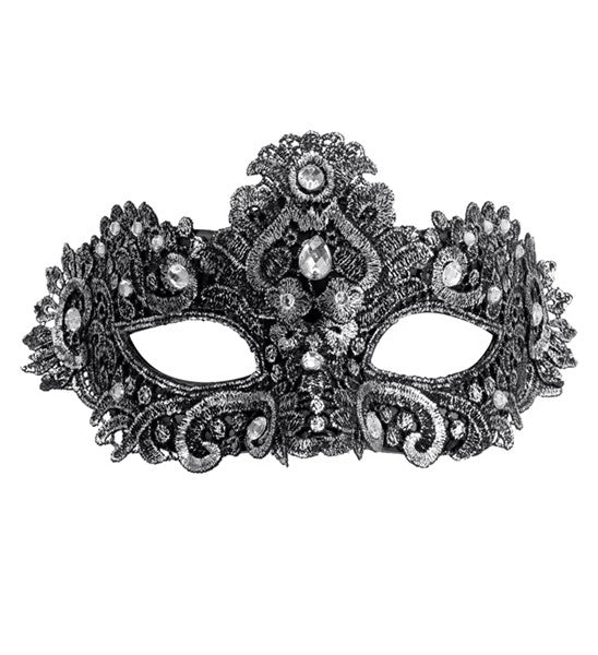 Widmann SRL Oogmasker theater zilver Jesse