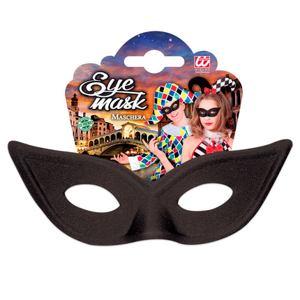 Widmann SRL Oogmasker vlinder zwart kinderen